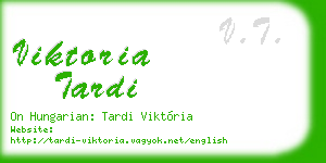 viktoria tardi business card